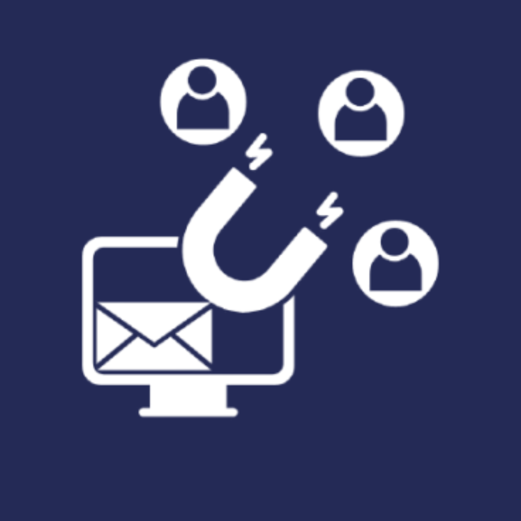 Magnet attracting emails and users, symbolizing inbound website traffic Graphics Design In Surat